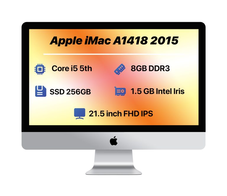 Apple iMac A1418 21.5 inch 2015 | i5-RAM 8GB-SSD 256GB