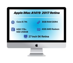 Apple iMac A1419 27" 5K 2017 | i5-RAM 8GB-HDD 1TB+SSD 256GB-VGA 4GB