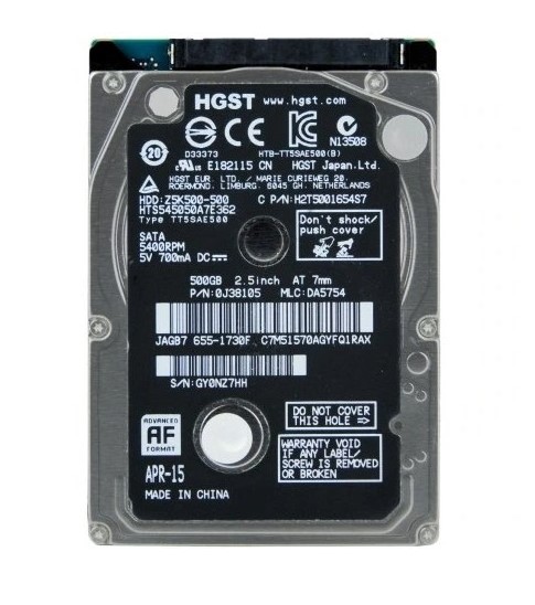 هارد دیسک 2.5 اینچی اینترنال HGST ظرفیت 1 ترابایت